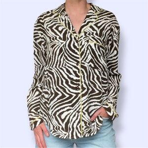 WRAY Lena Top - Chocolate Zebra Swirl